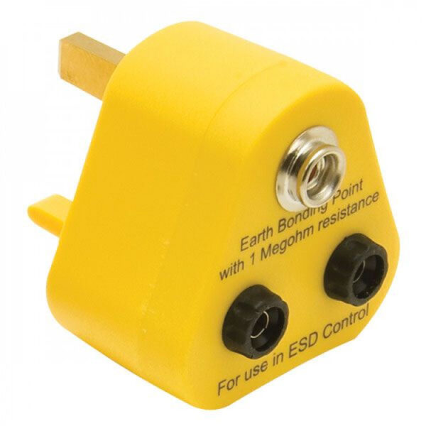 ESD Earth Bonding Plug 1x10mm Stud 2x BA Yellow Widaco Http widaco