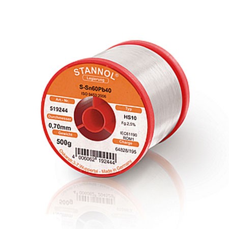 Stannol Solder Wire HS10 2,5% 3,0 PB60SN40 500g