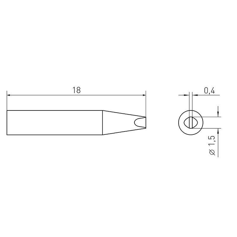 Weller Soldering Tip Chisel Bent X Mm Rtms Widaco Uae