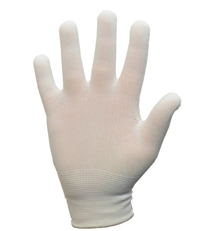 Nylon Full Finger Glove Liner, Cleanroom Gloves