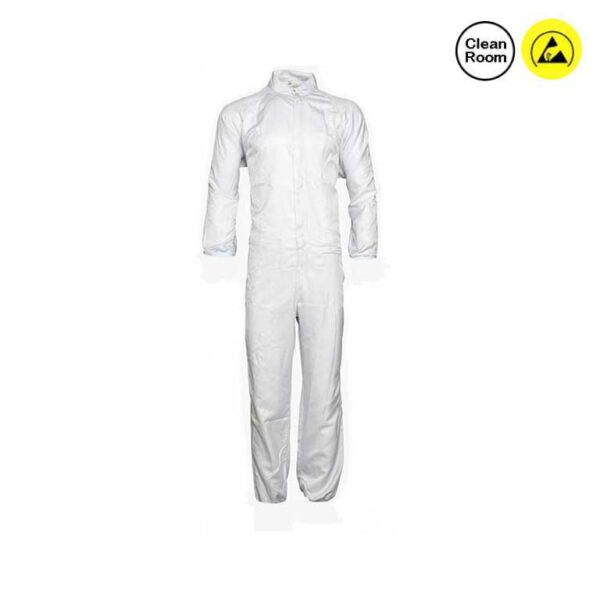 Cleanroom Permanent Coverall White