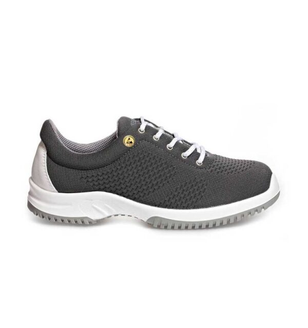 Abeba ESD-Safety Shoes Uni6 Knitted Textile Grey/White/Blue