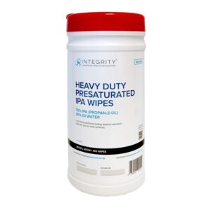 Integrity Cleanroom Pre-Saturated IPA Tub Wipes / Heavy Duty