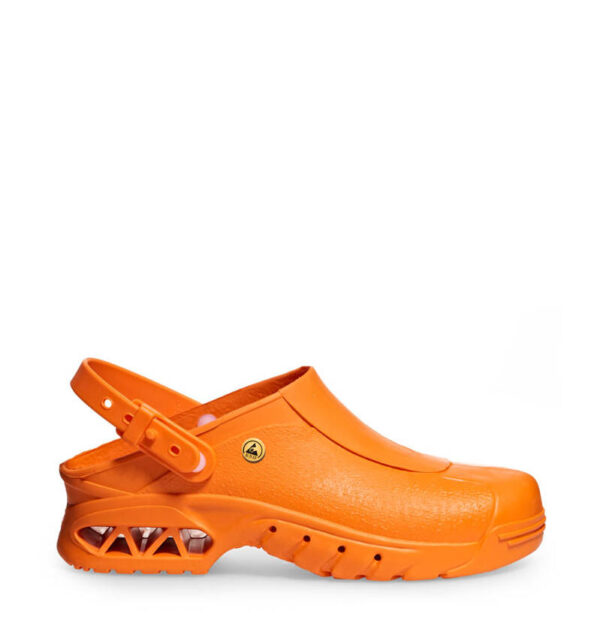 CLEANROOM ESD SAFE AUTOCLAVABLE CLOGS, ORANGE