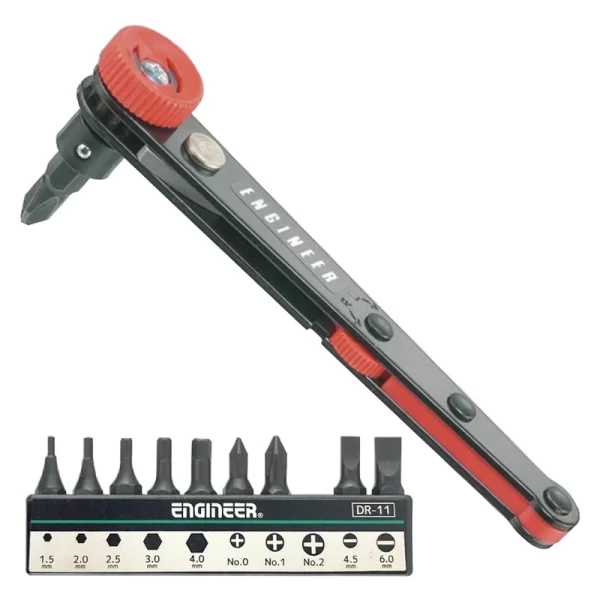 Offset Ratchet Driver With Bit Set DR-06 ENGINEER